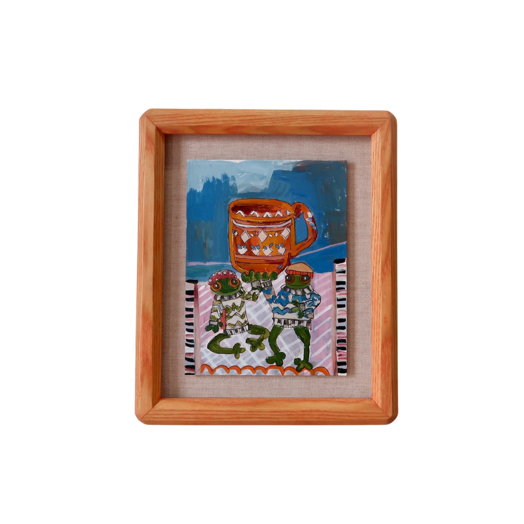 Pic & Ollie and Their Large Coffee Cut