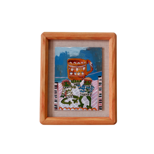 Pic & Ollie and Their Large Coffee Cut