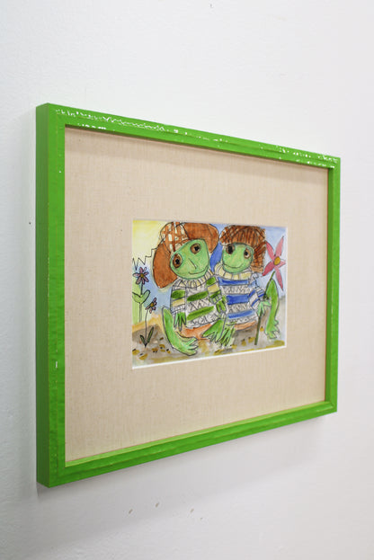 Olive & Pickle Wearing Hats