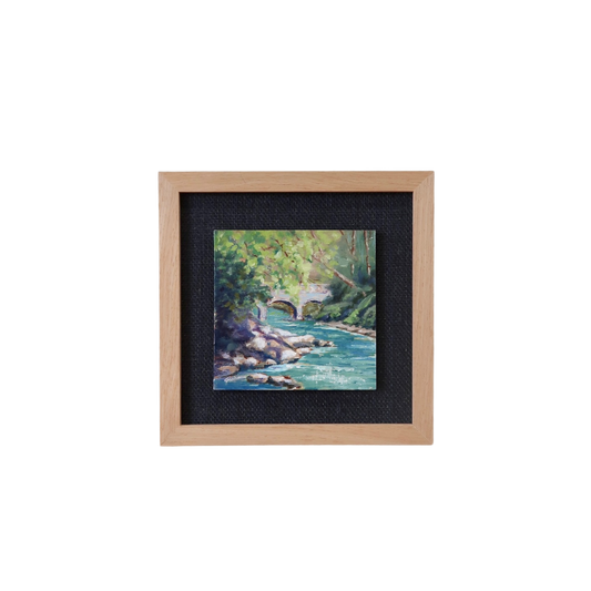 A Bridge Behind the Tree